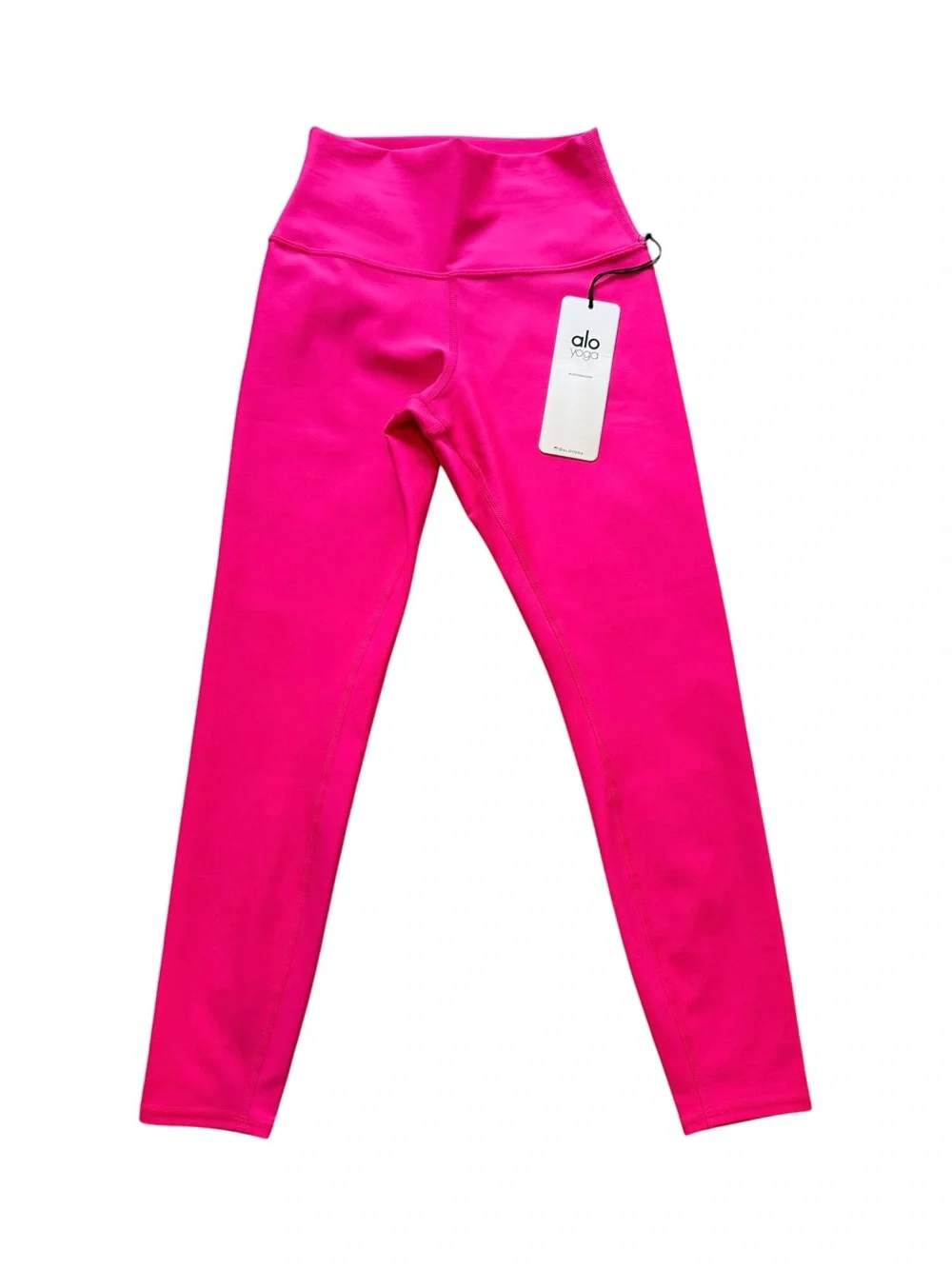NWT ALO Yoga Neon Pink Set— Intrigue Bra and 7/8 High Waisted Airlift Leggings